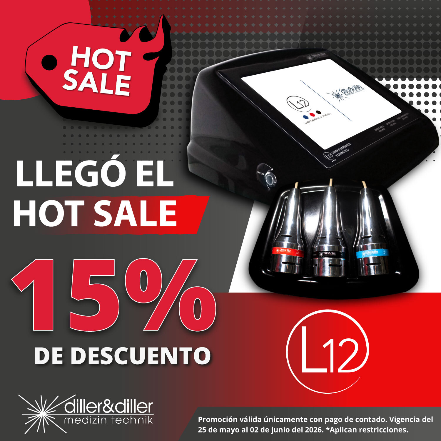 Promoción Hot Sale equipo láser L12