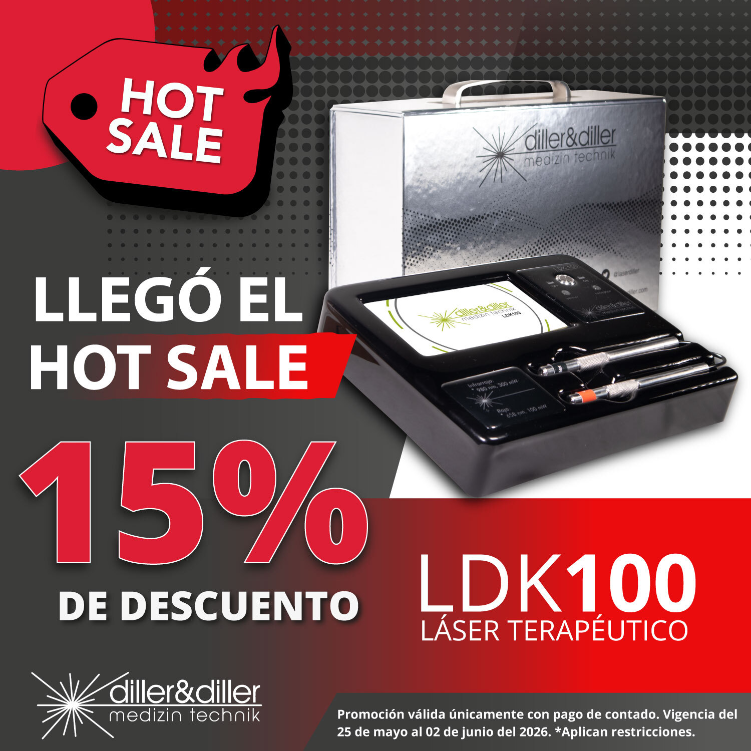 Promoción Hot Sale equipo láser LDK100