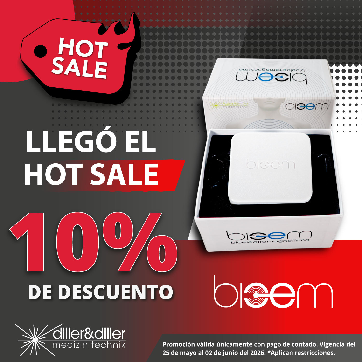 Promoción Hot Sale equipo BIOEM portatil